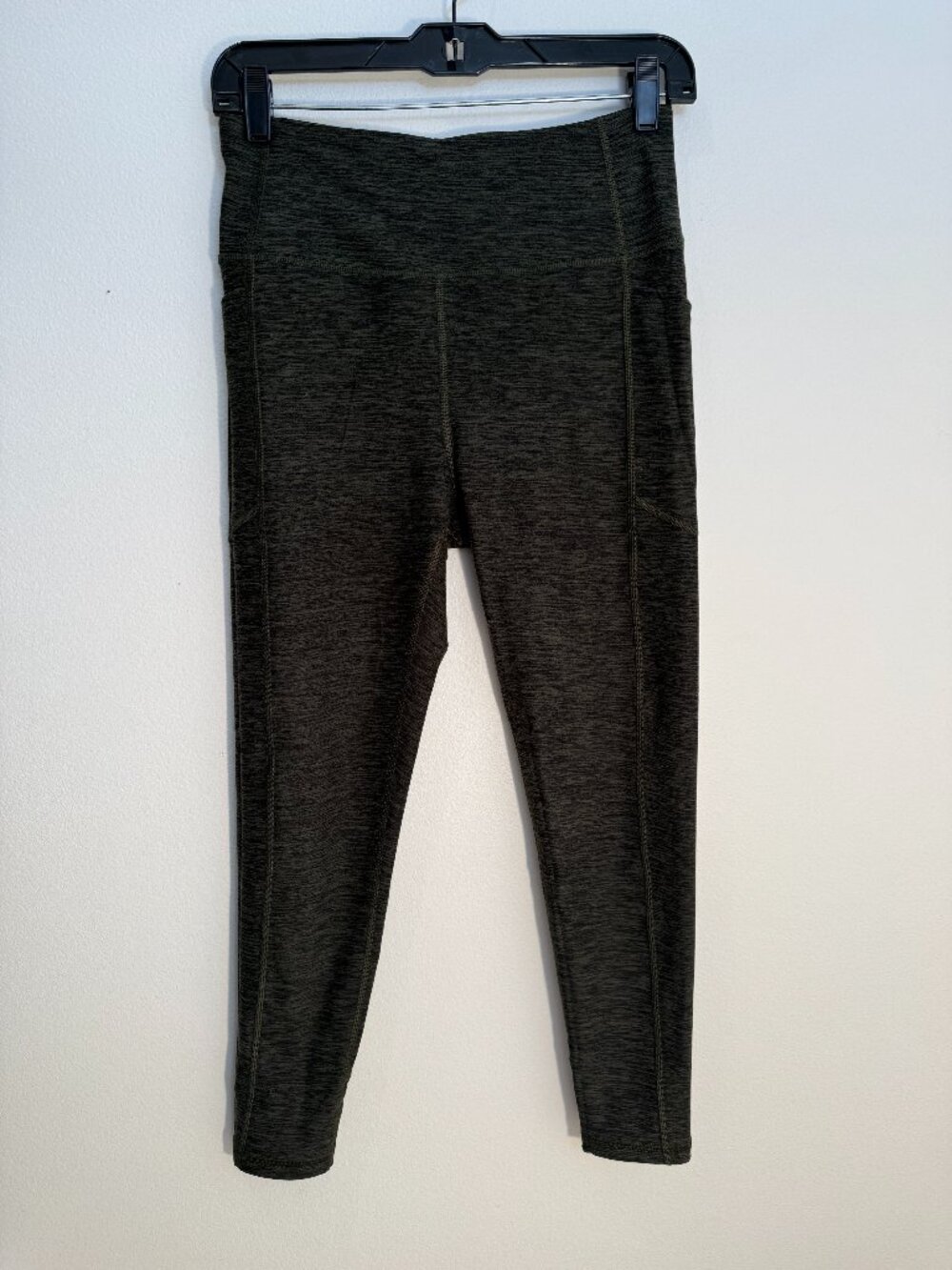 Victoria's Secret Sport Heather Drab Green High Rise Leggings Medium Knockout